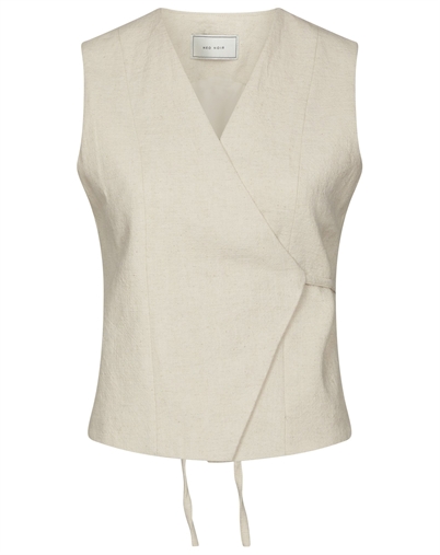 Neo Noir - Samara Ramie Waistcoat - Natural